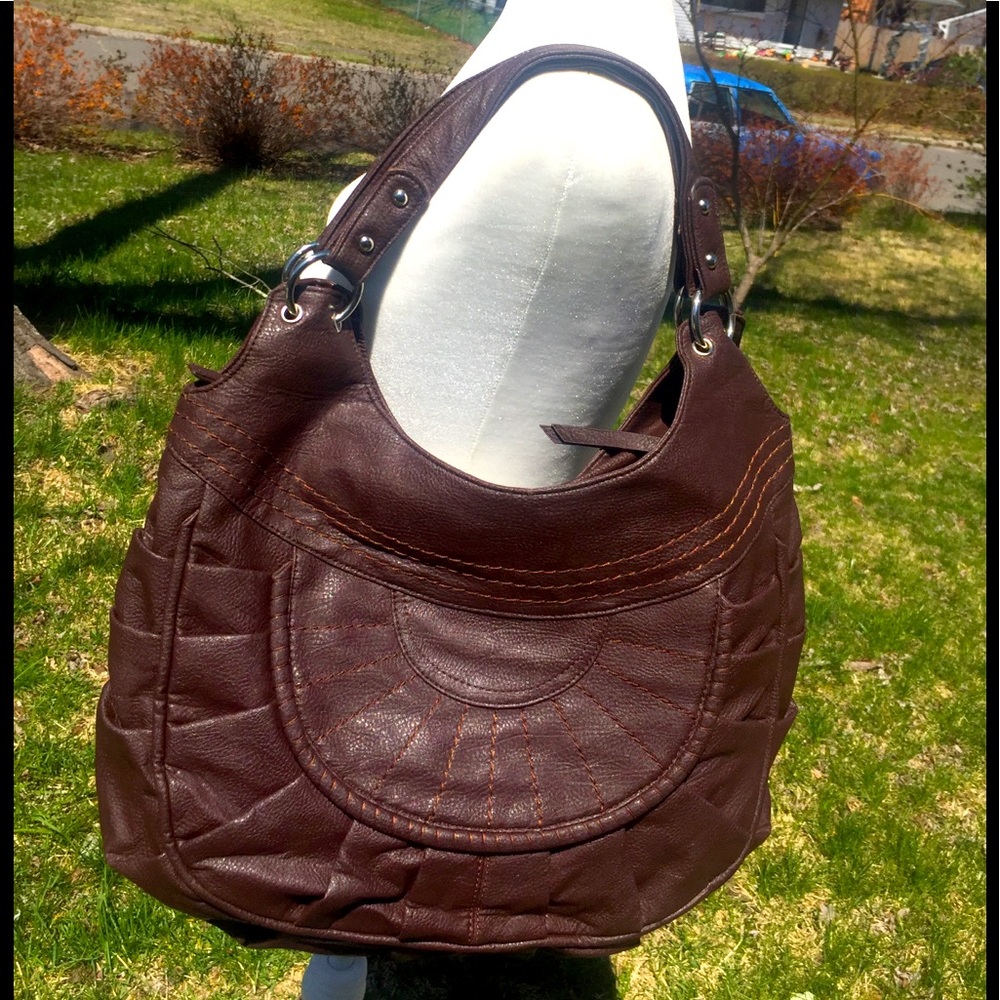 Under One Sky’s Faux Leather Pleated Hobo Bag